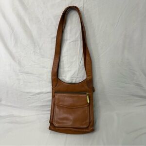 Valerie Steven’s Brown Leather Medium Shoulder Bag Purse